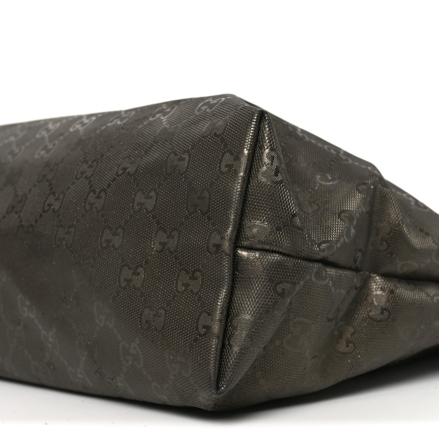 Imprime Monogram Medium Zippered Shopping Tote Pewter