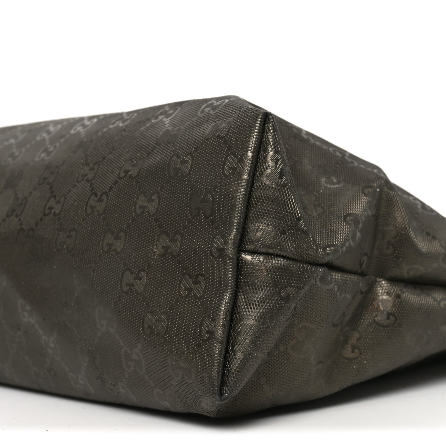 Gucci Imprime Monogram Medium Zippered Shopping Tote Pewter 10 of 10