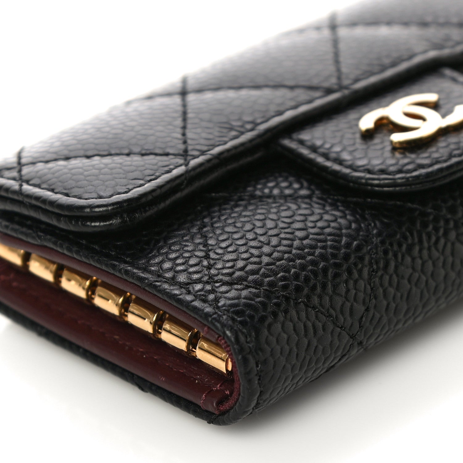 Chanel Caviar Quilted 6 Key Holder Black 10 of 12