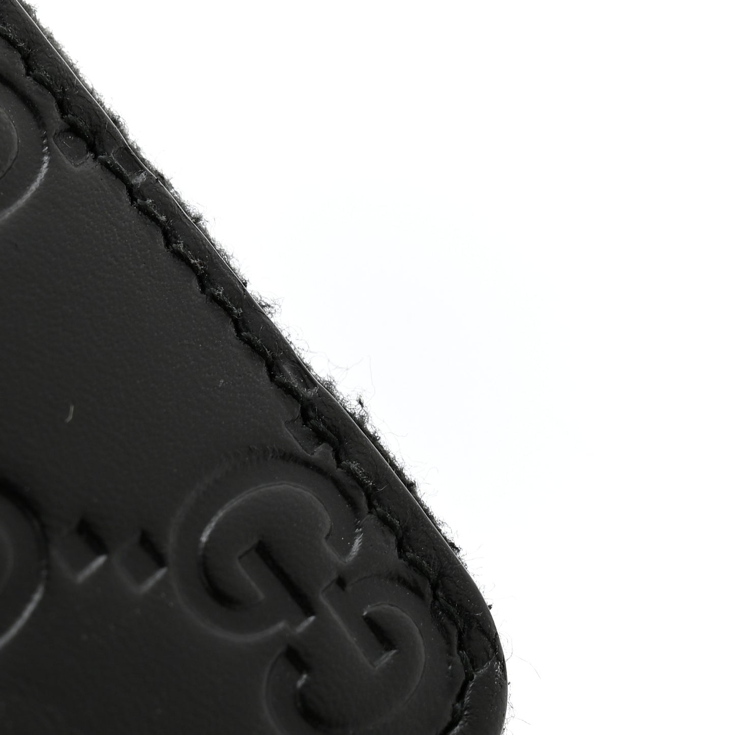 Guccissima Zip Around Coin Purse Wallet Black