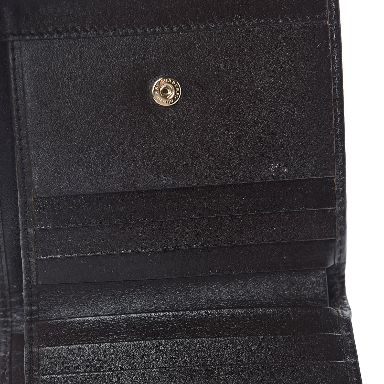 Burberry Haymarket Check Medium Leighton Wallet Chocolate 7 of 14