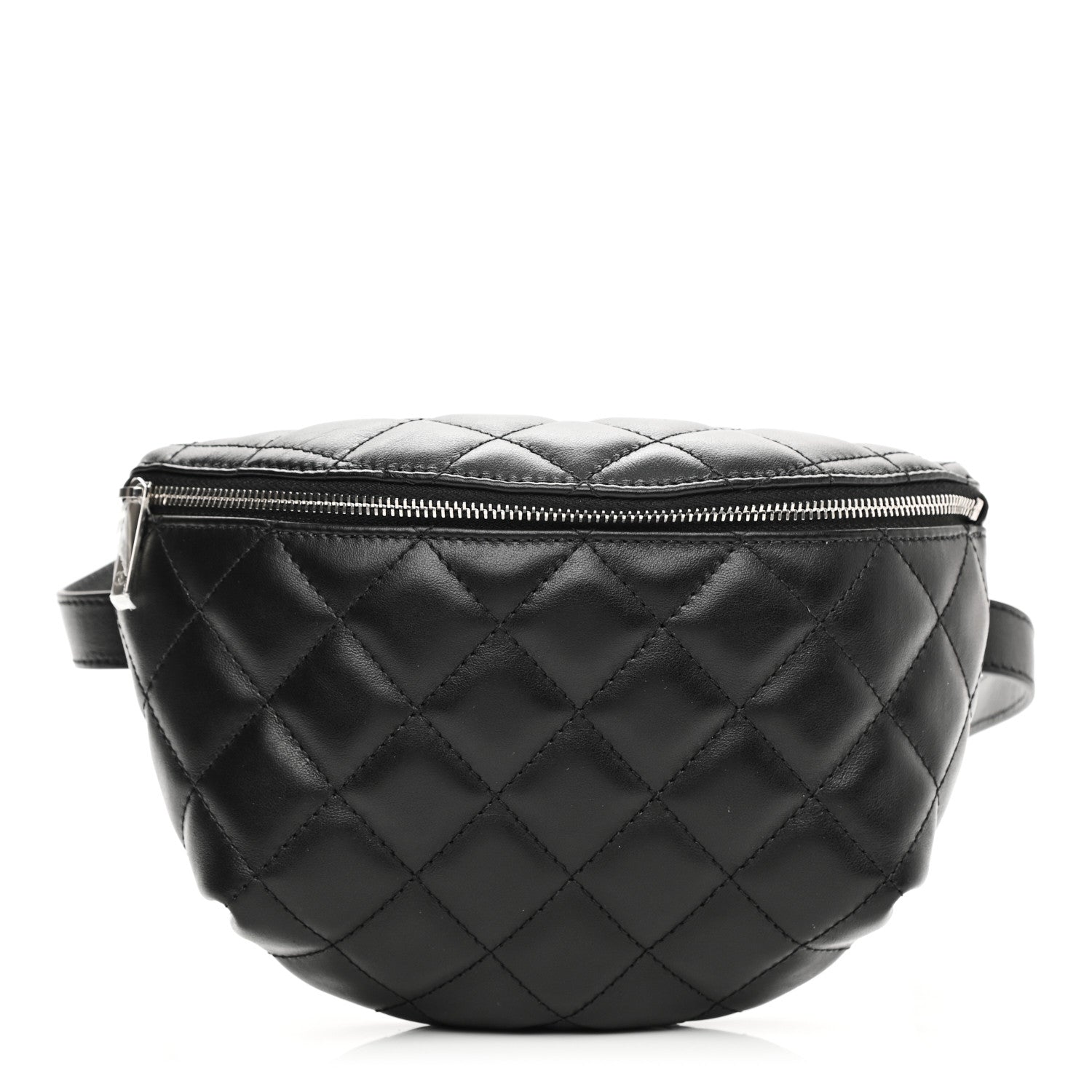 Chanel Grained Calfskin Quilted Waist Belt Bag Black 1 of 10