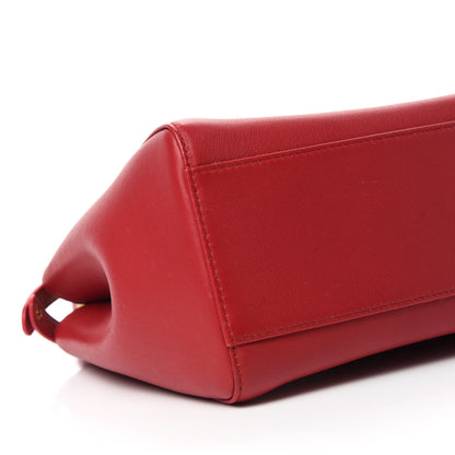 Fendi Nappa Mini Peekaboo Iconic Satchel Fragola 7 of 13