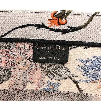 Christian Dior Canvas Embroidered Medium Rosa Mutabilis Book Tote Multicolor 6 of 10