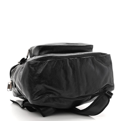 Gucci Fluffy Calfskin Mesh Nylon Medium Morpheus Double Buckle Backpack Black 4 of 10