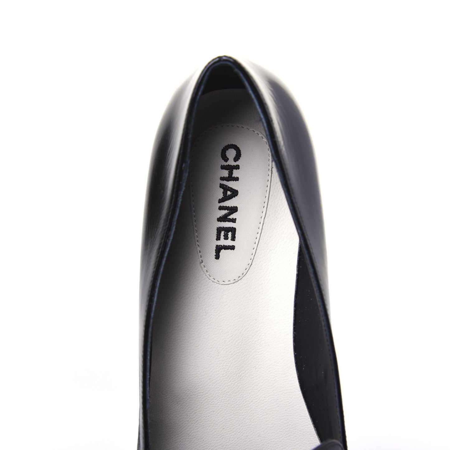 Patent Grosgrain Mocassin Loafers 39 Black