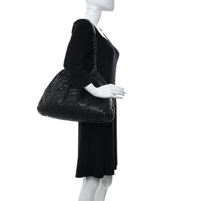 Chanel Caviar Quilted Medium Elastic Shopping Tote Black 2 of 10