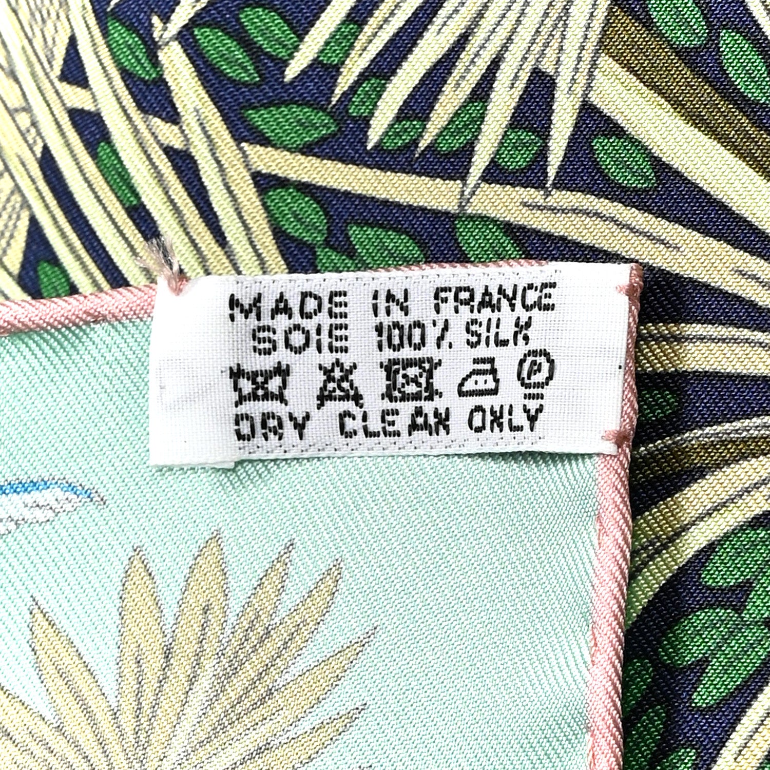 Hermes Silk Jardin A Sintra Scarf 90 Vert Jade Bleu Rose 1857111