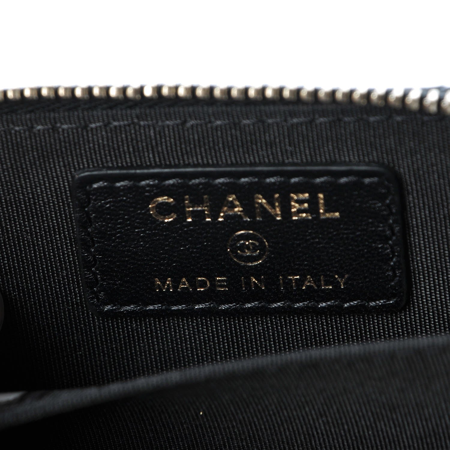 Chanel Lambskin Lucky Charms Zip Coin Purse Black 6 of 8