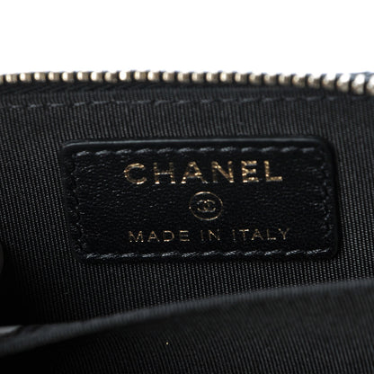 Chanel Lambskin Lucky Charms Zip Coin Purse Black 6 of 8