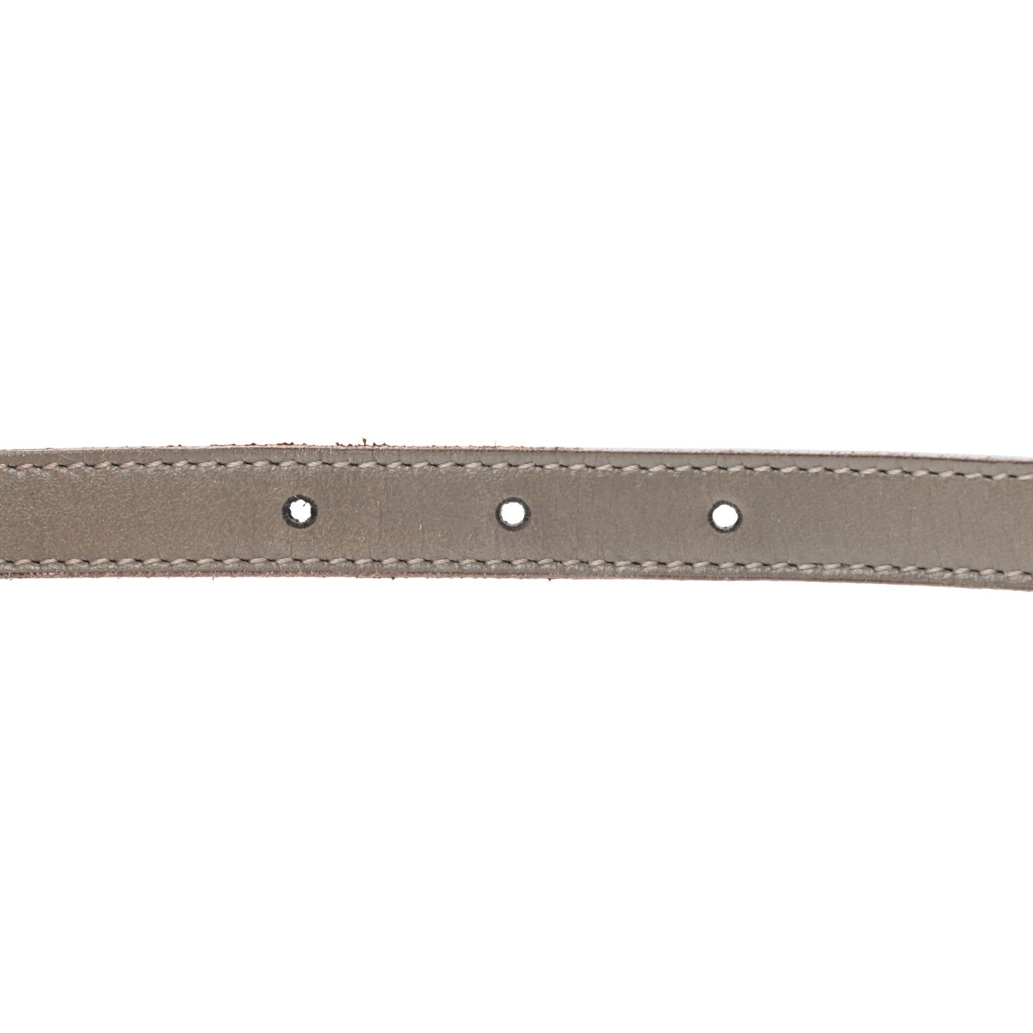 Gucci Calfskin Horsebit Wide Belt 80 32 Grey 4 of 6