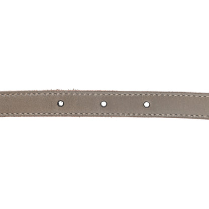 Gucci Calfskin Horsebit Wide Belt 80 32 Grey 4 of 6