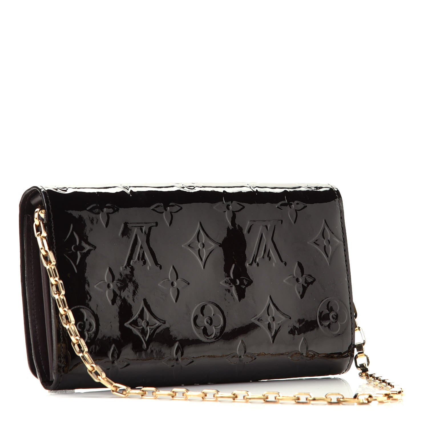 Louis Vuitton Vernis Chain Wallet Amarante 3 of 10