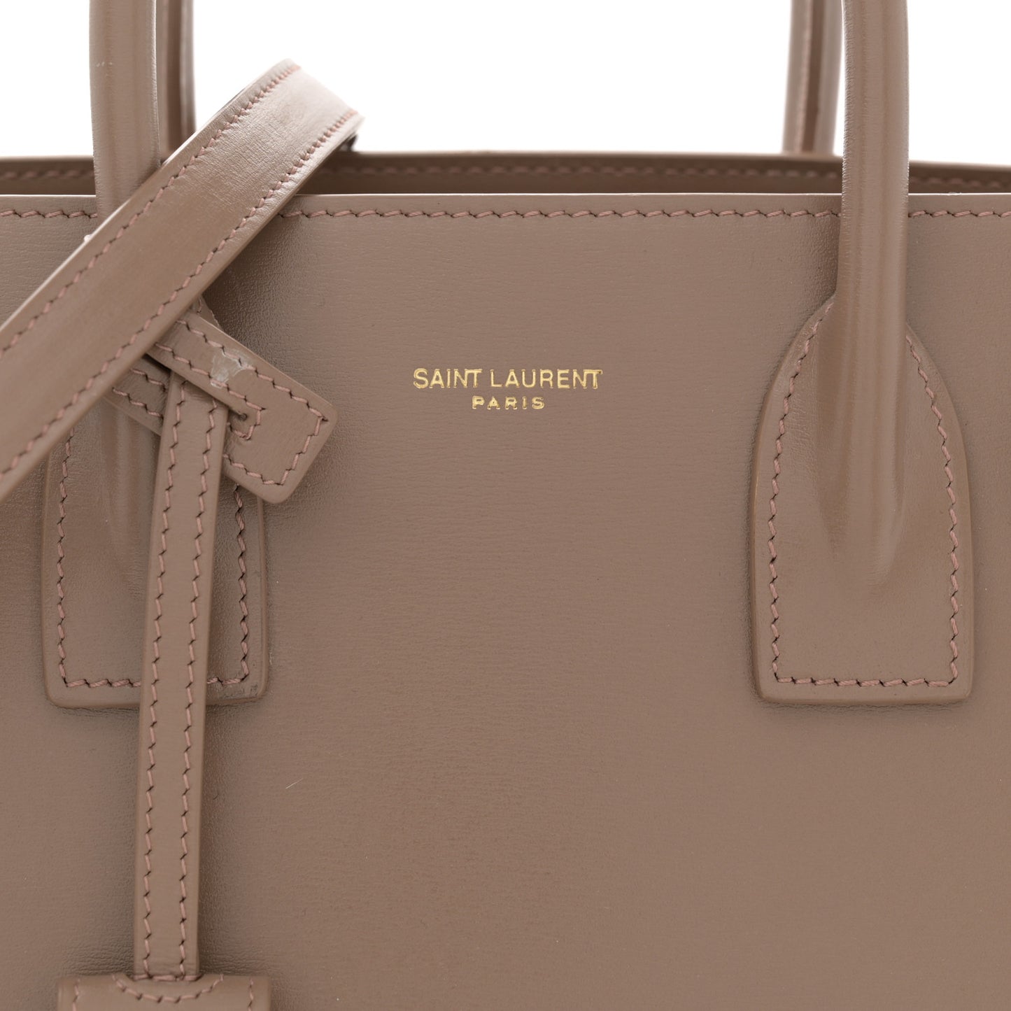 Grained Calfskin Baby Sac De Jour Taupe