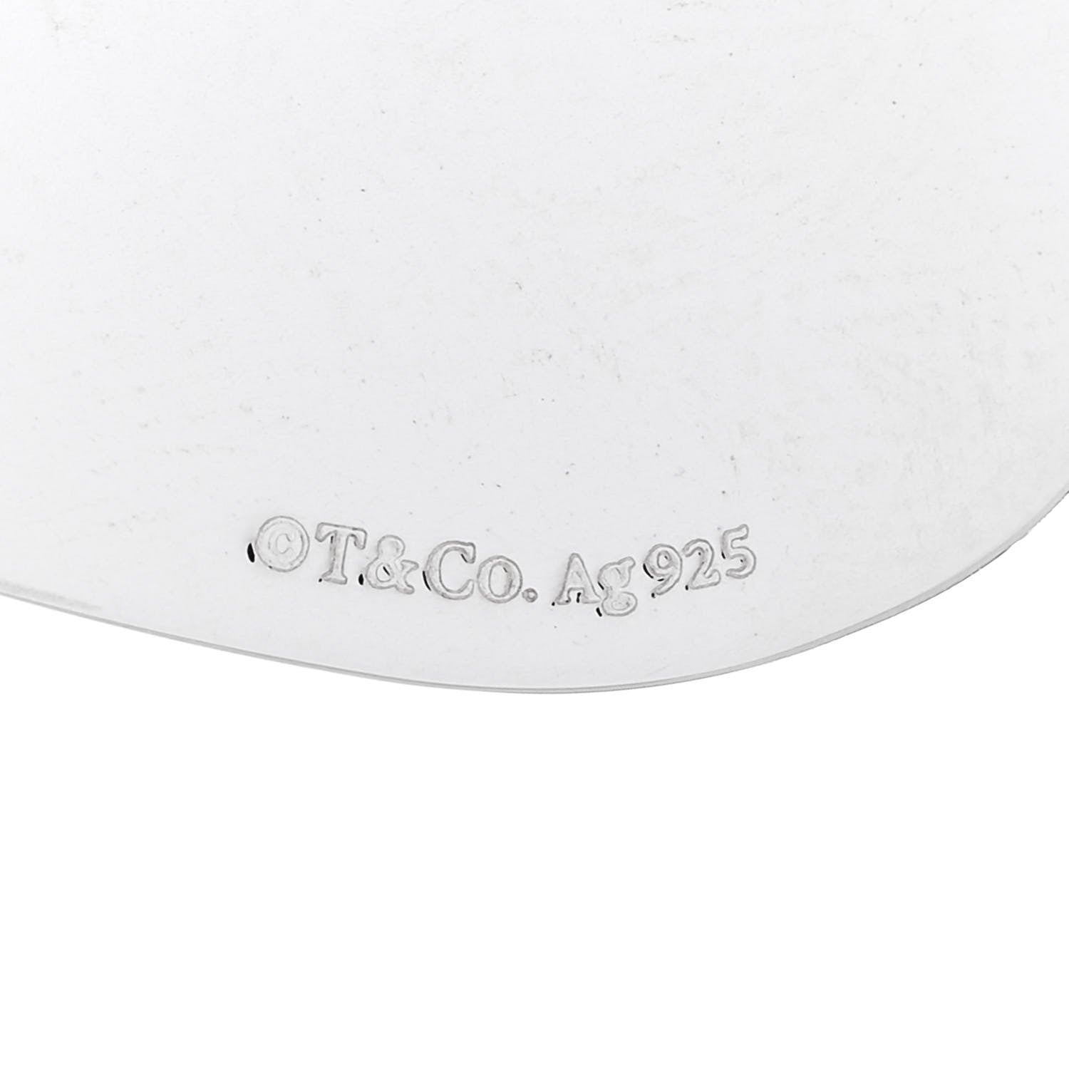 Tiffany Sterling Silver Mom Heart Charm 4 of 5