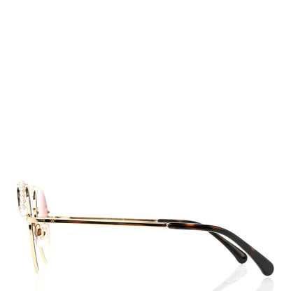 Chanel Round Pearl Sunglasses 4247-H Gold 3 of 8
