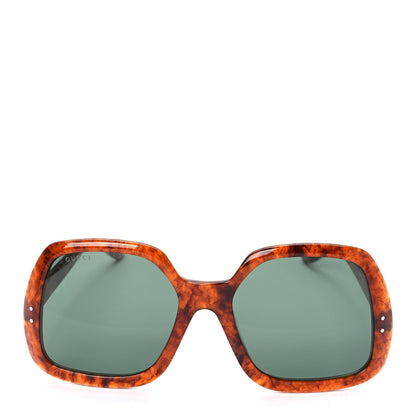 Gucci Squared Frame GG0625S Glasses in Havana Brown 2 of 7