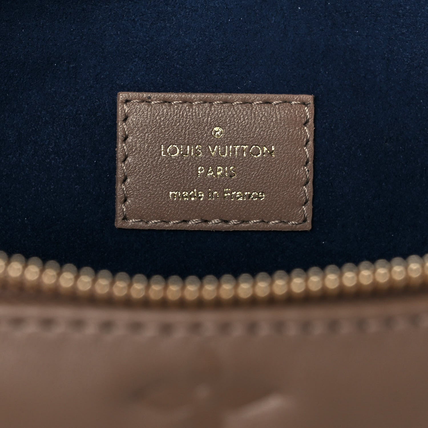 Louis Vuitton Lambskin Embossed Monogram Coussin MM Taupe 6 of 10