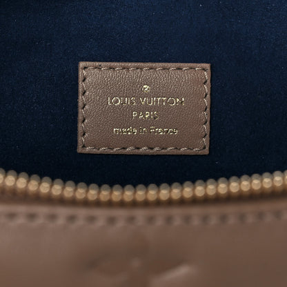Louis Vuitton Lambskin Embossed Monogram Coussin MM Taupe 6 of 10