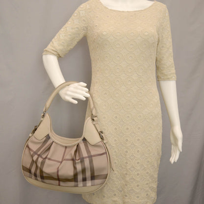 Burberry Smoked Check Brooklyn Hobo Trench 2 of 7