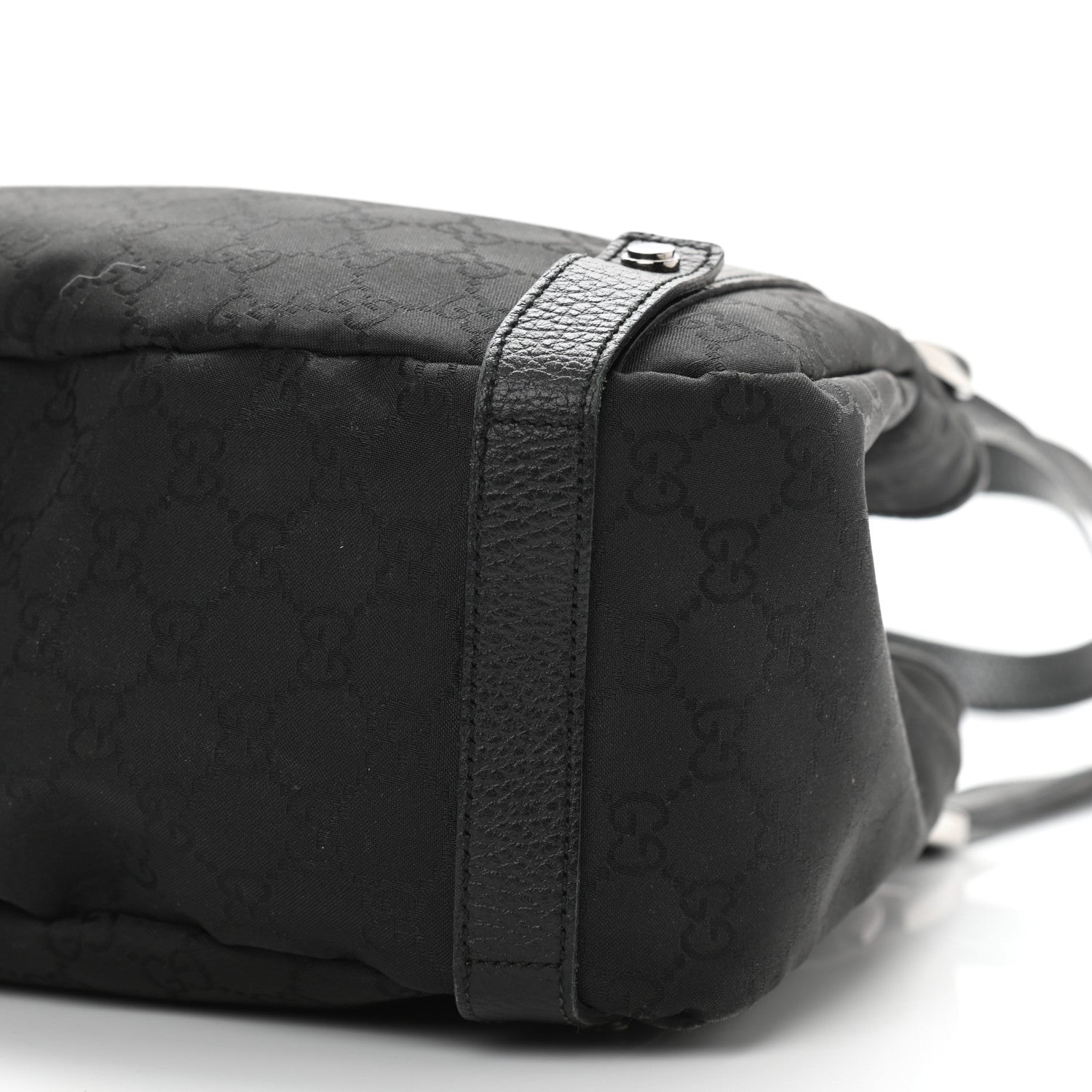 Gucci Nylon Monogram Medium Abbey Shoulder Bag Black 9 of 9