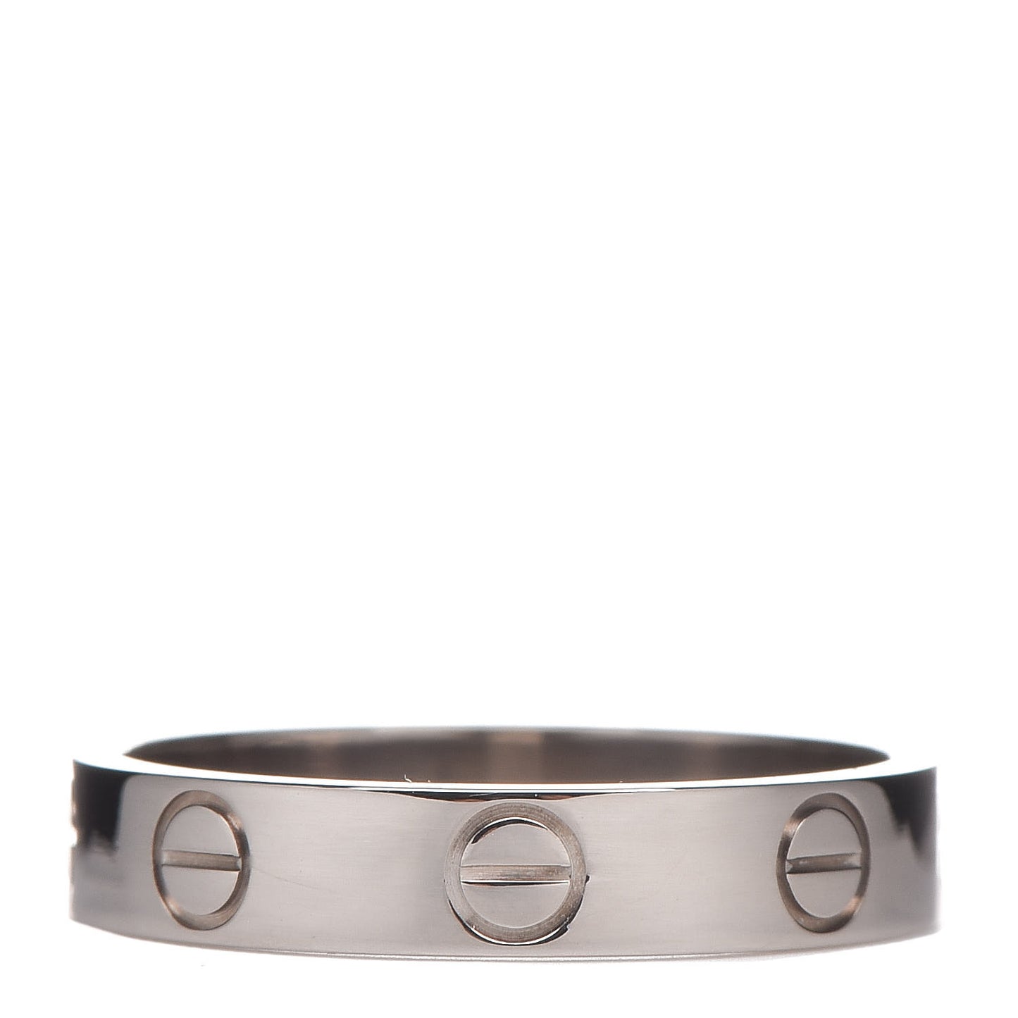 18K White Gold 3.5mm LOVE Wedding Band Ring 51 5.75