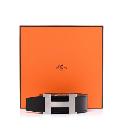 Hermes Togo 32mm Constance H Belt 105 Black Gold 8 of 8