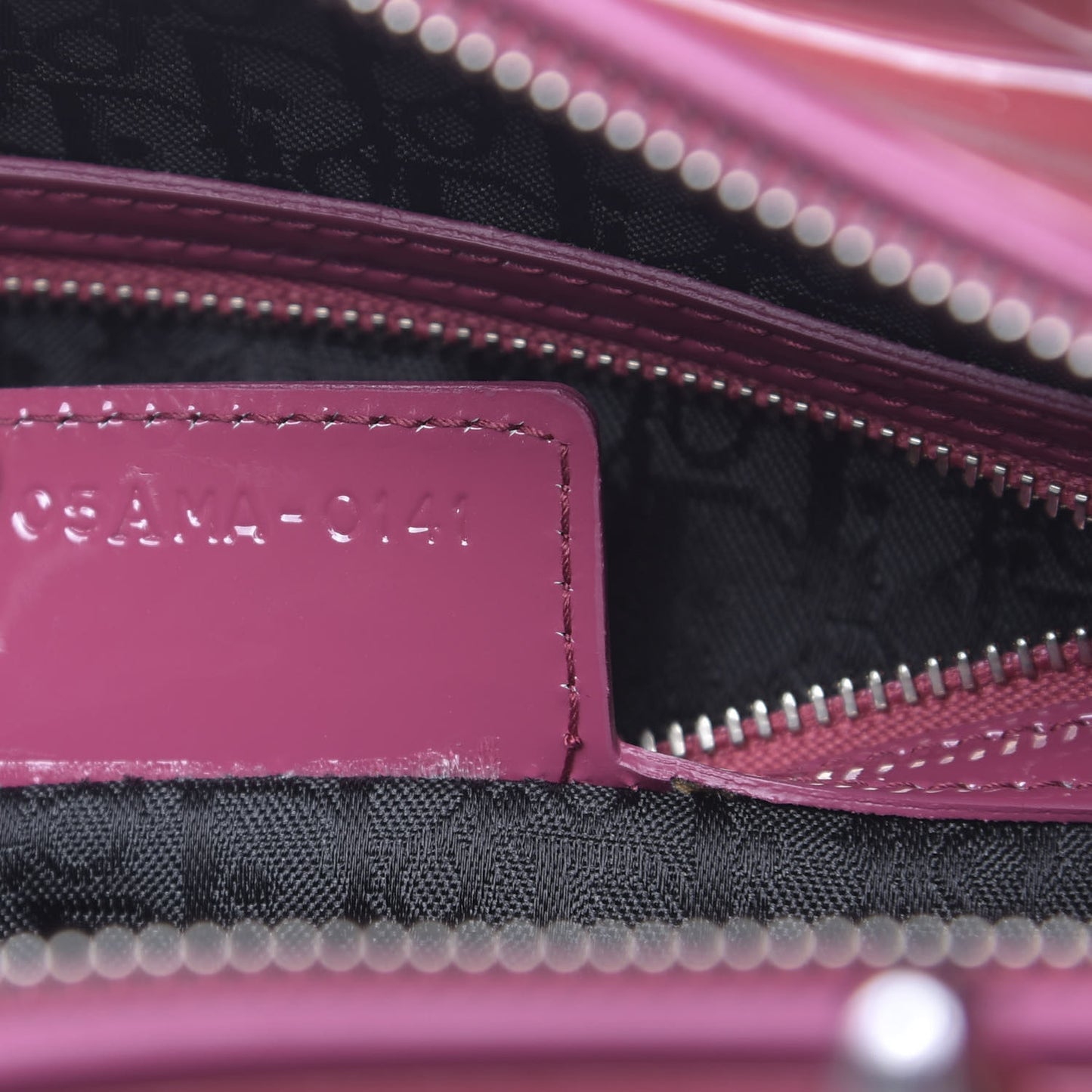 Patent Cannage Large Lady Dior Pink