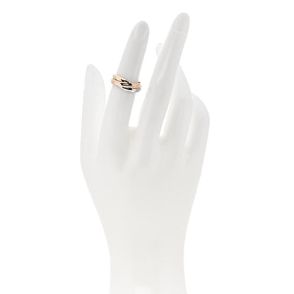 Cartier 18K Pink Yellow White Gold Classic Trinity Ring 48 4.5 2 of 4
