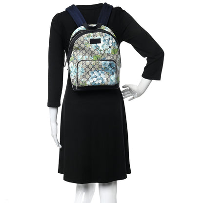Gucci GG Supreme Monogram Blooms Small Day Backpack Blue 2 of 10