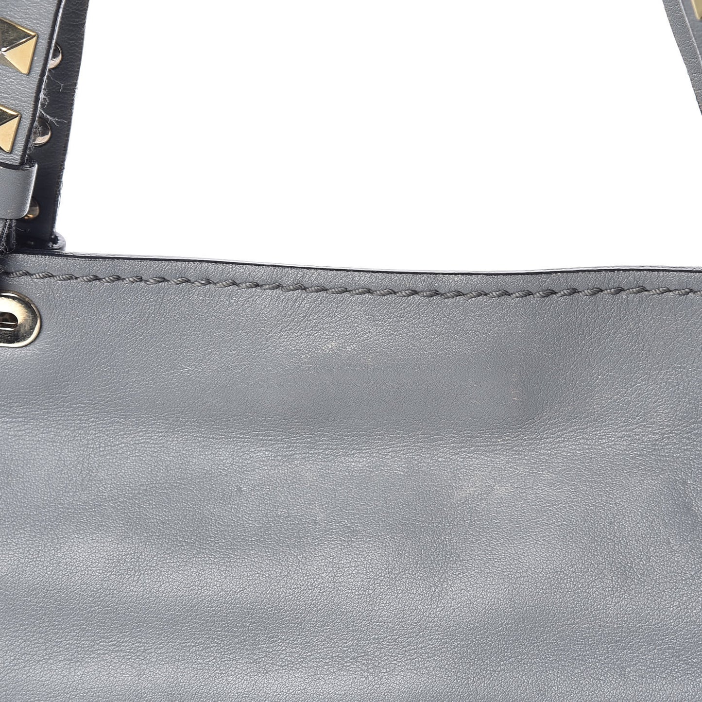 Vitello Small Rockstud Tote Grey
