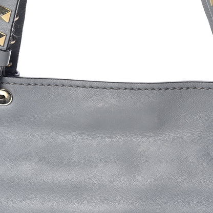 Valentino Garavani Vitello Small Rockstud Tote Grey 17 of 22
