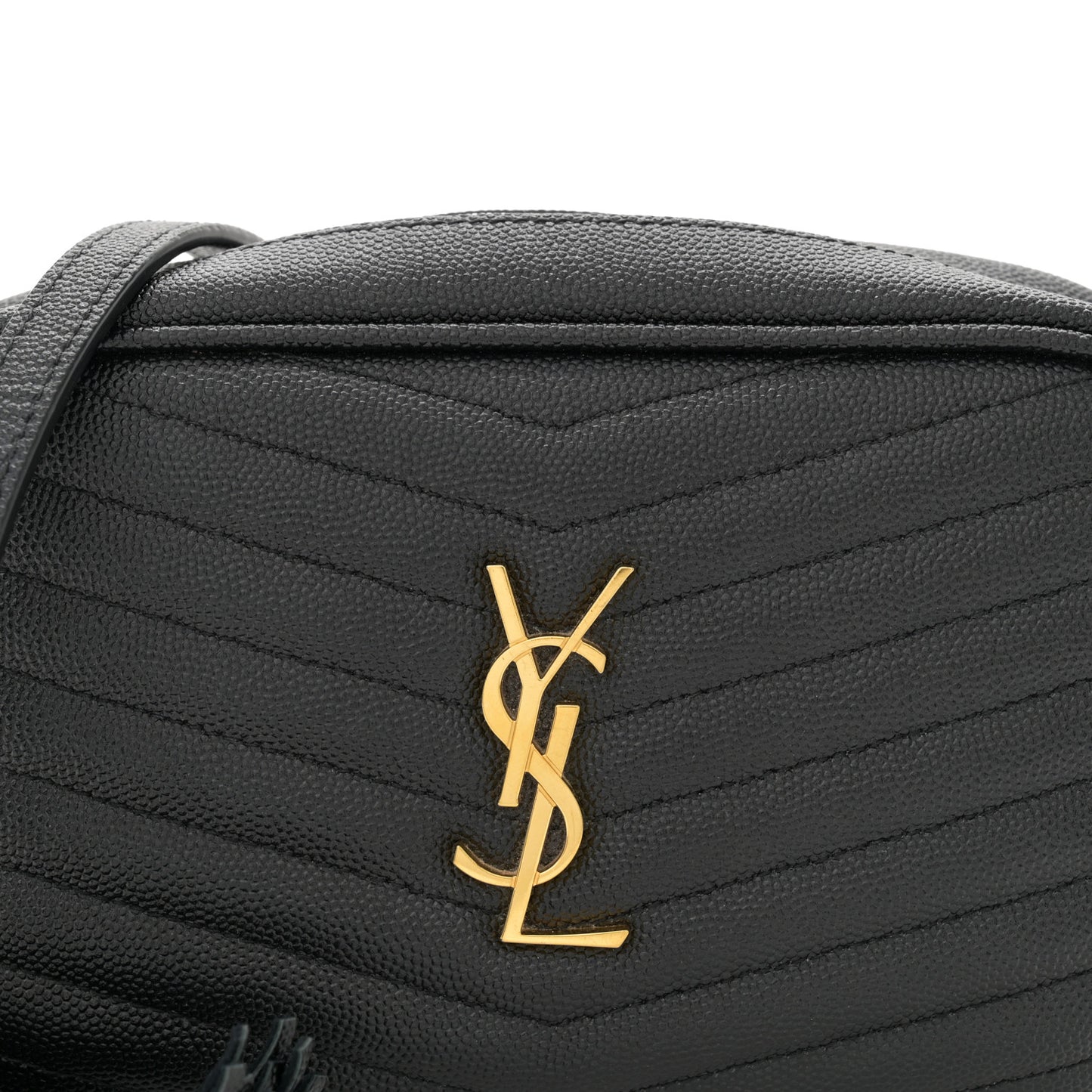 Grain De Poudre Matelasse Monogram Mini Lou Camera Bag Black