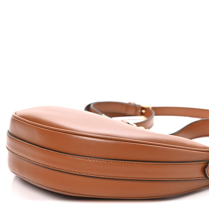 Prada Soft Calfskin Arque Shoulder Bag Cognac 9 of 9