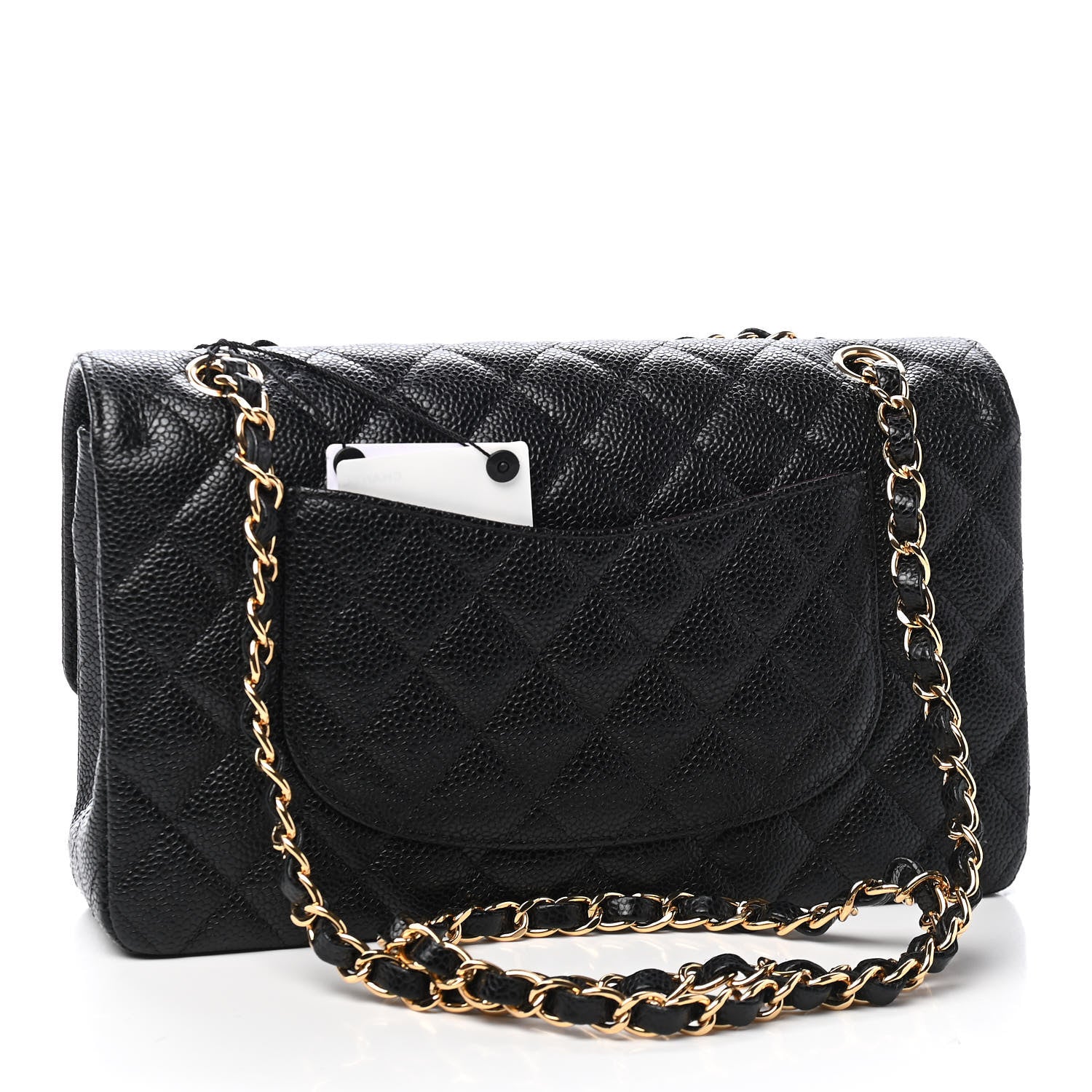 Chanel Caviar Quilted Medium Double Flap Black 3 of 9