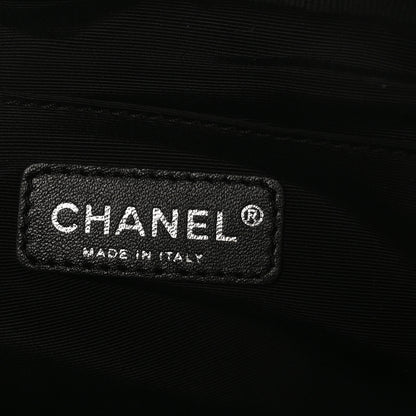 Chanel Jersey Reissue Quilted Camera Case  Black White 6 of 10