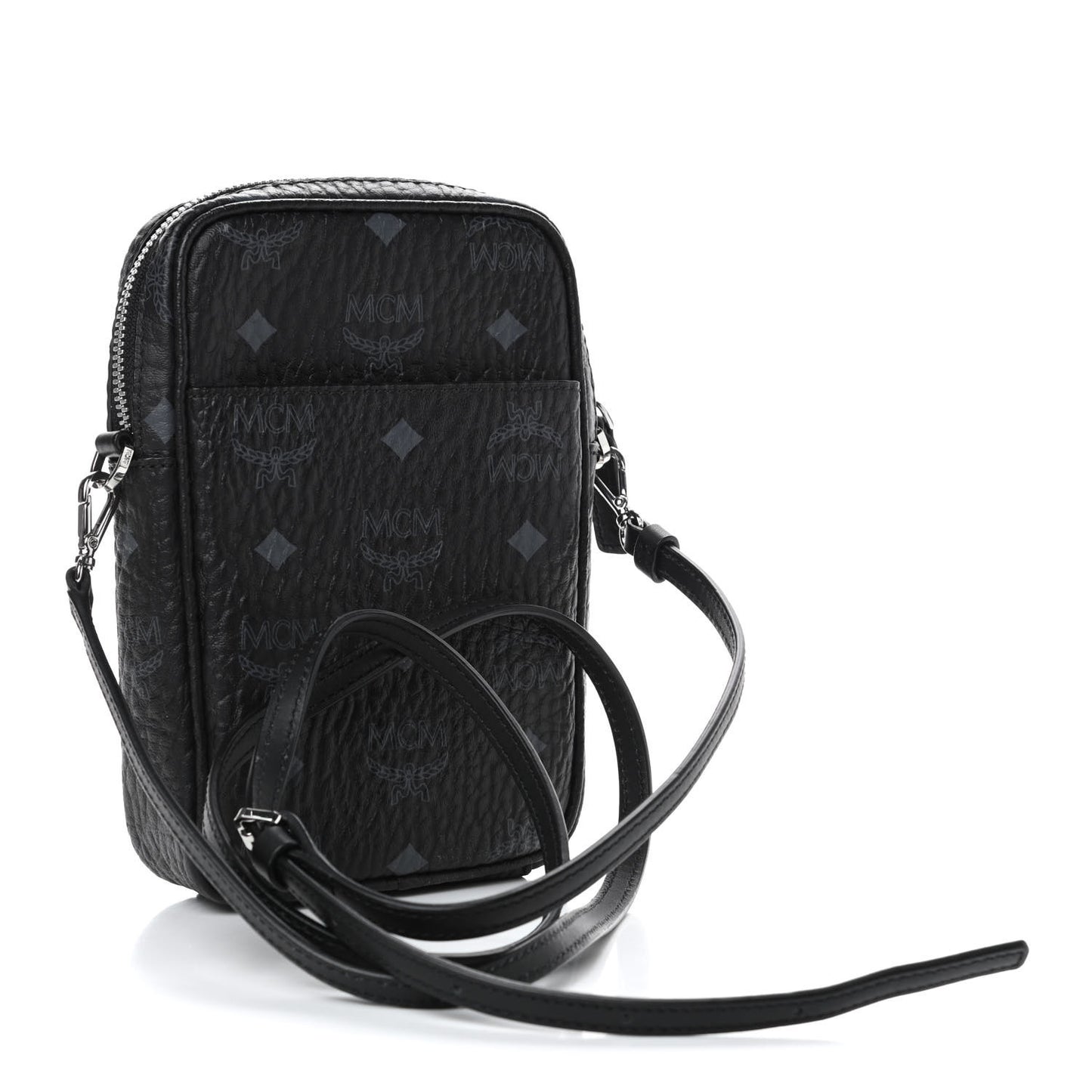 Visetos Double Zip Crossbody Pouch Black