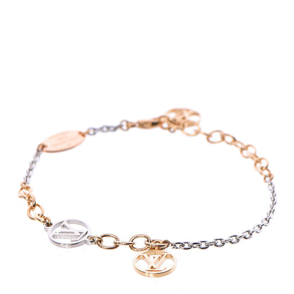 Louis Vuitton Logomania Bracelet Silver Gold 1 of 6