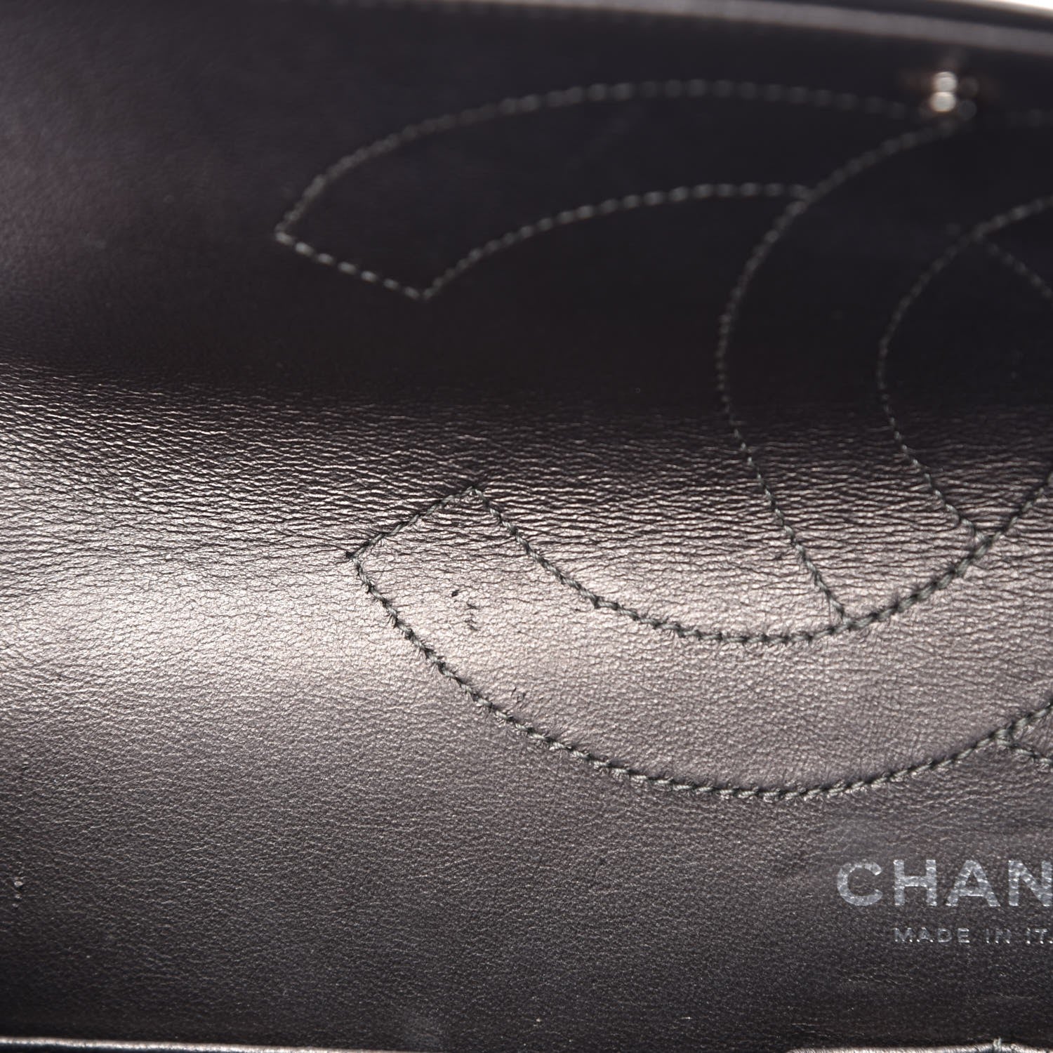 Chanel Metallic Aged Calfskin Quilted 2.55 Reissue 227 Flap Dark Silver 10 of 15