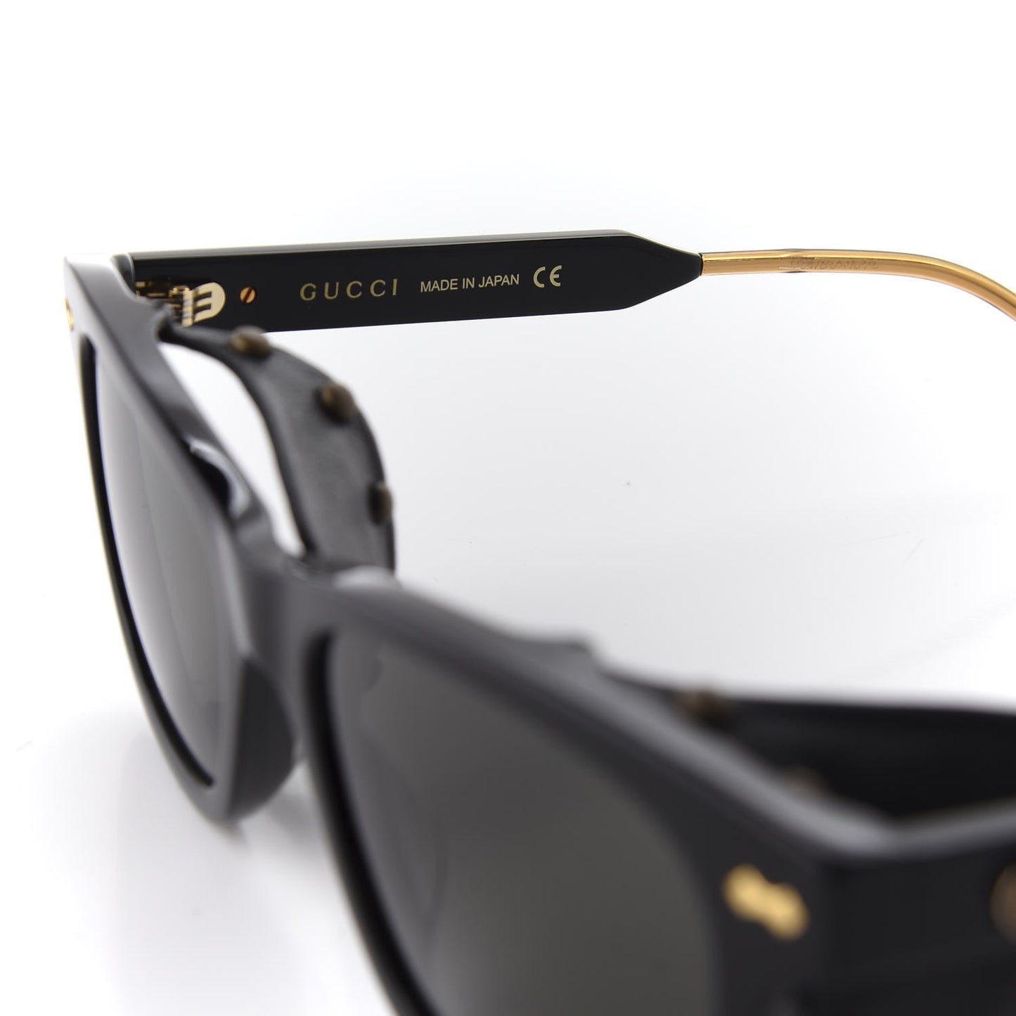 Acetate Square Frame Sunglasses GG0671S Black