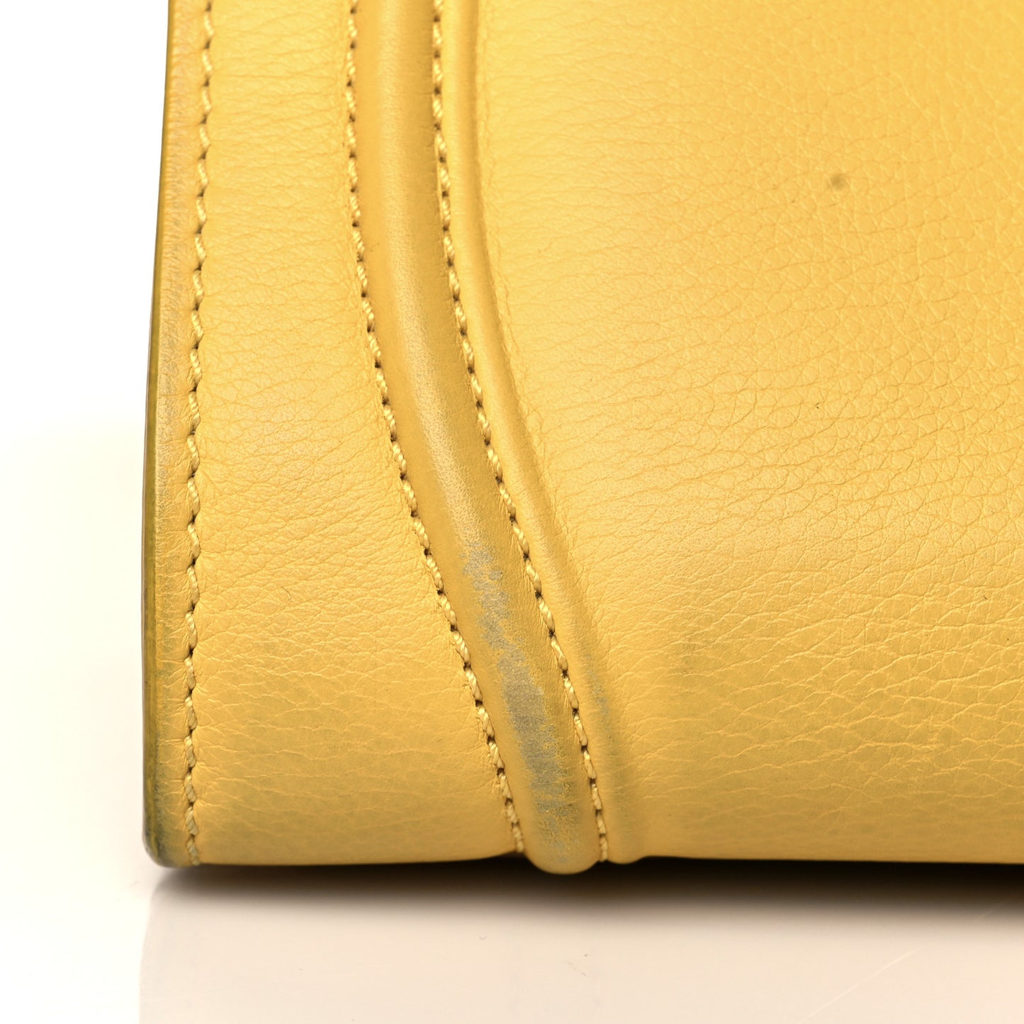 Grained Calfskin Medium Phantom Luggage Yellow