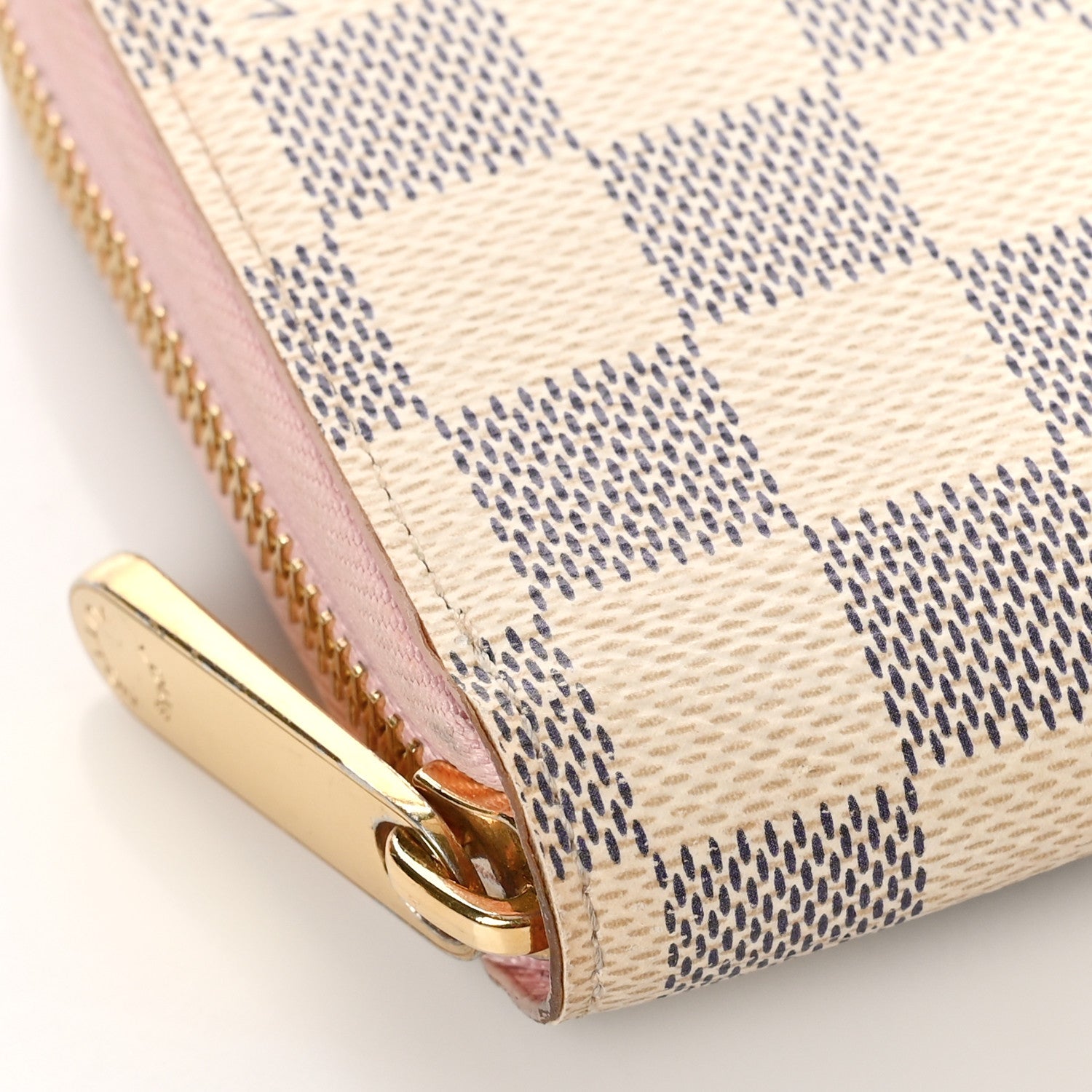 Louis Vuitton Damier Azur Zippy Wallet Rose Ballerine 7 of 11