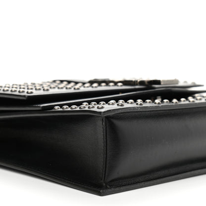 Saint Laurent Calfskin Studded Monogram Medium Sulpice Shoulder Bag Black 9 of 12