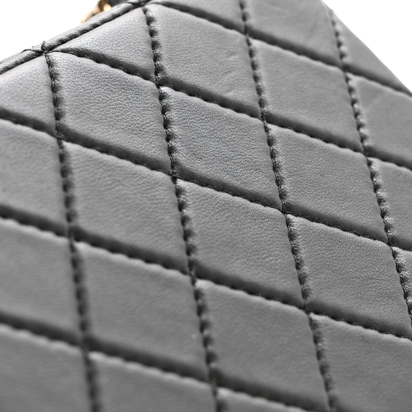 Lambskin Quilted Coco Click Bag Black