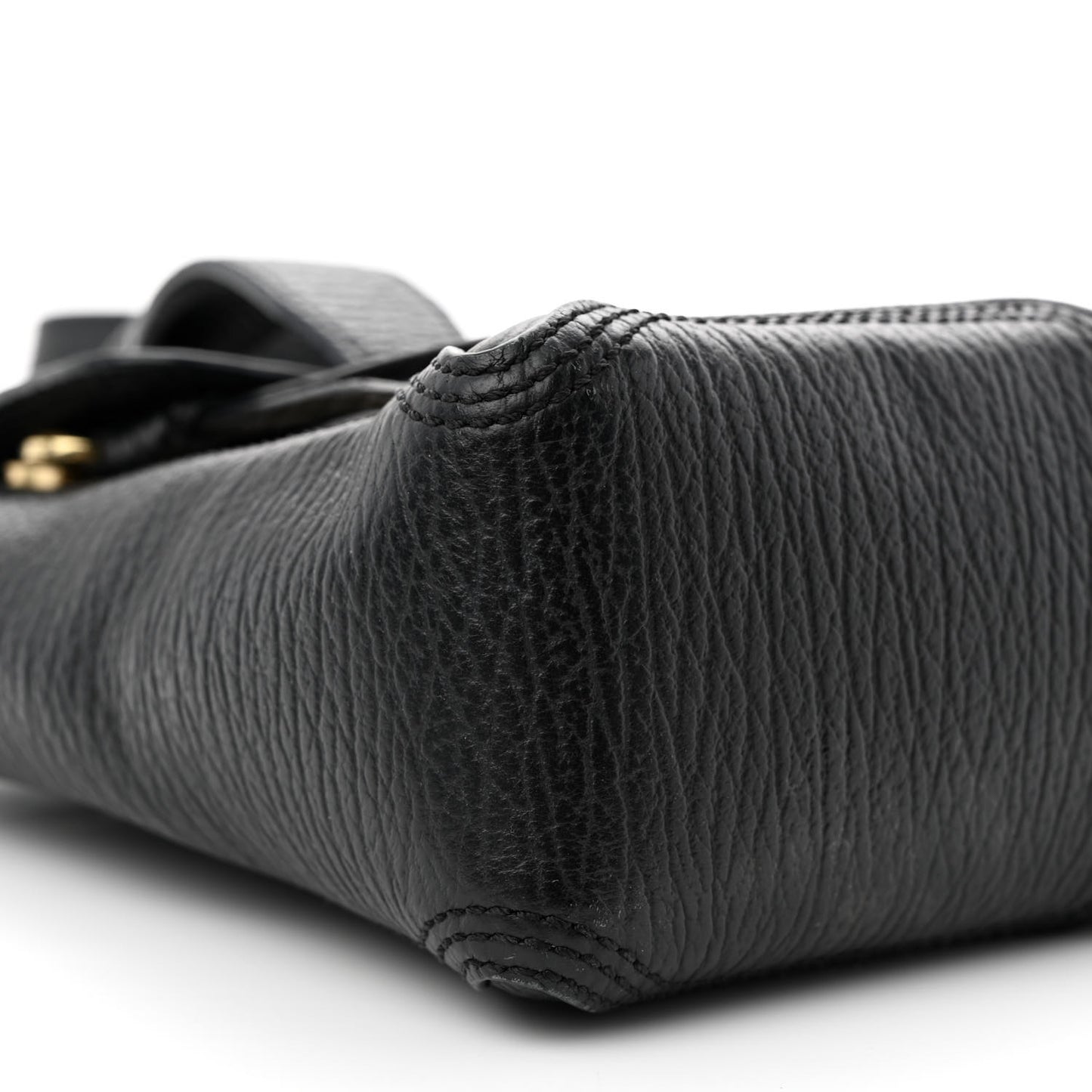 Textured Calfskin Mini Pashli Satchel Black