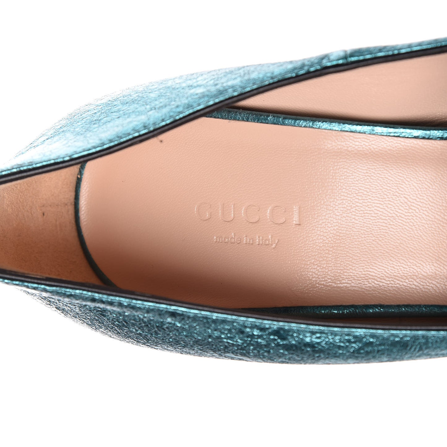 Galassia GG Marmont Fringe 105mm Loafer Pumps 41 Turchese
