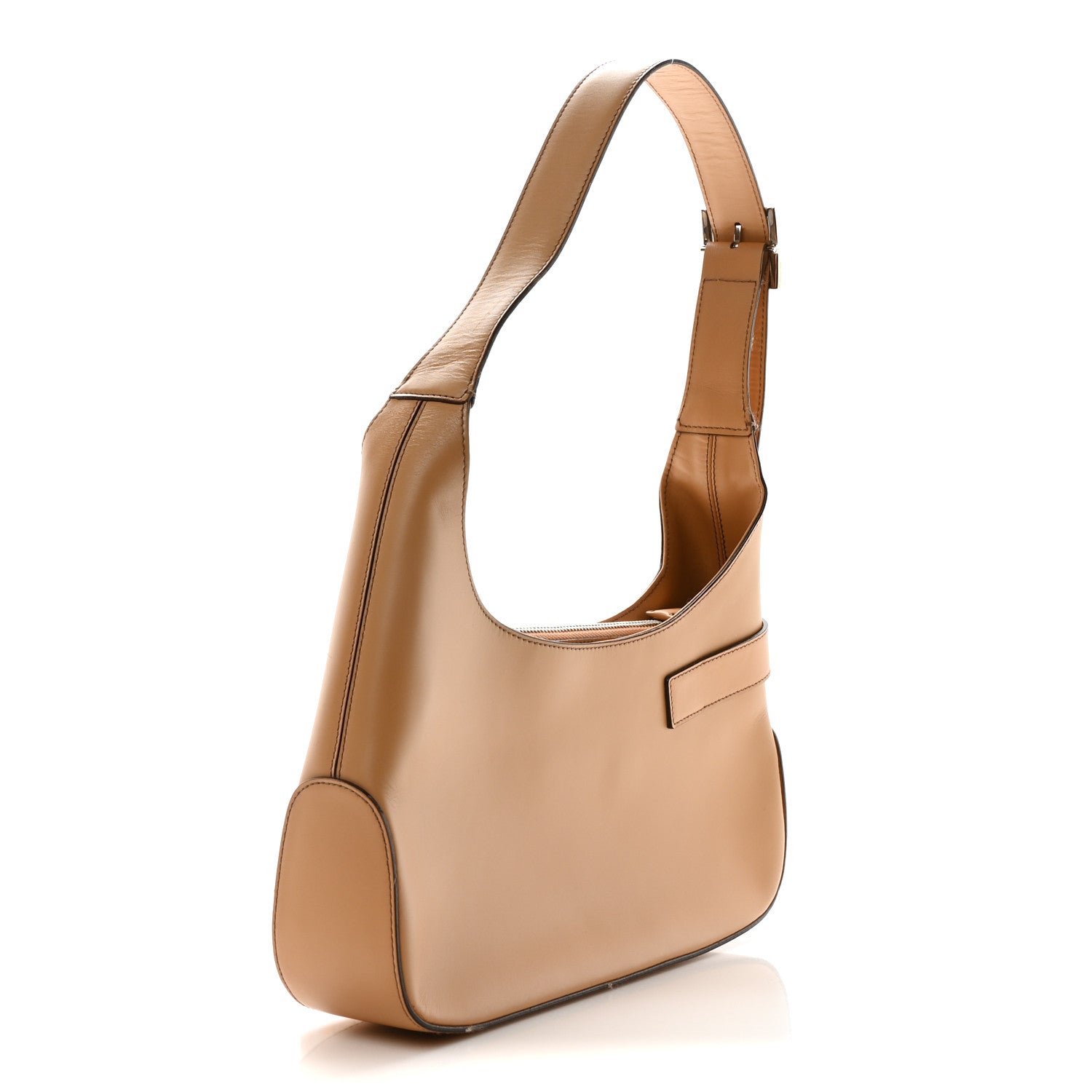 Salvatore Ferragamo Soft Calfskin Gancini Hobo Beige 3 of 9