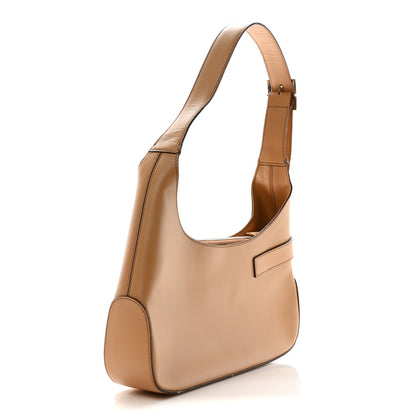 Salvatore Ferragamo Soft Calfskin Gancini Hobo Beige 3 of 9