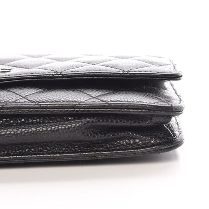 Chanel Caviar Quilted Wallet On Chain WOC Black 10 of 11