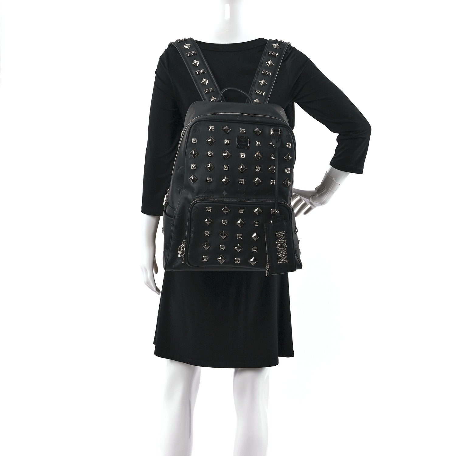 MCM Honshu Tantris Studded Backpack Black 2 of 8